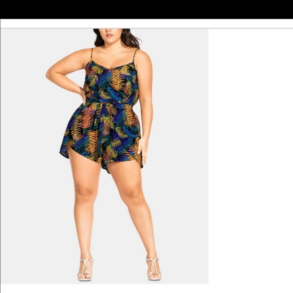 Nwt city chic jungle romper 20 - Picture 1 of 3